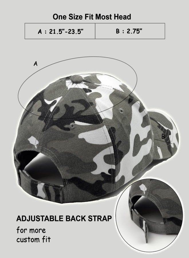 Utmost Structured Baseball Cap with Adjustable Closure - Performance Hat for Outdoor Activities and Custom Embroidery (1pc Camo Grey) - Image 2
